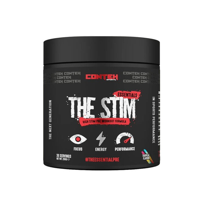 The Stim Pre-Workout, Tropical Flavour - 255 grams - Conteh Sports