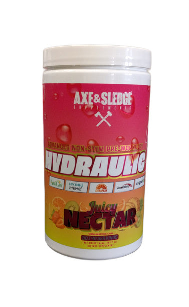 Hydraulic V2 Non-Stim Pre-Workout, Juicy Nectar - 464 grams - Axe & Sledge