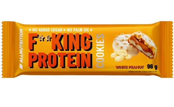 Fitking Protein Cookies, White Peanut - 6 cookies - Allnutrition