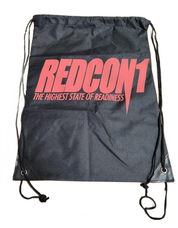 Redcon1 The Highest State Of Readiness Drawstring Bag - Red on Black - Redcon1
