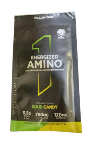 Energized Amino, Sour Candy - 9 grams (1 serving) - Rule One