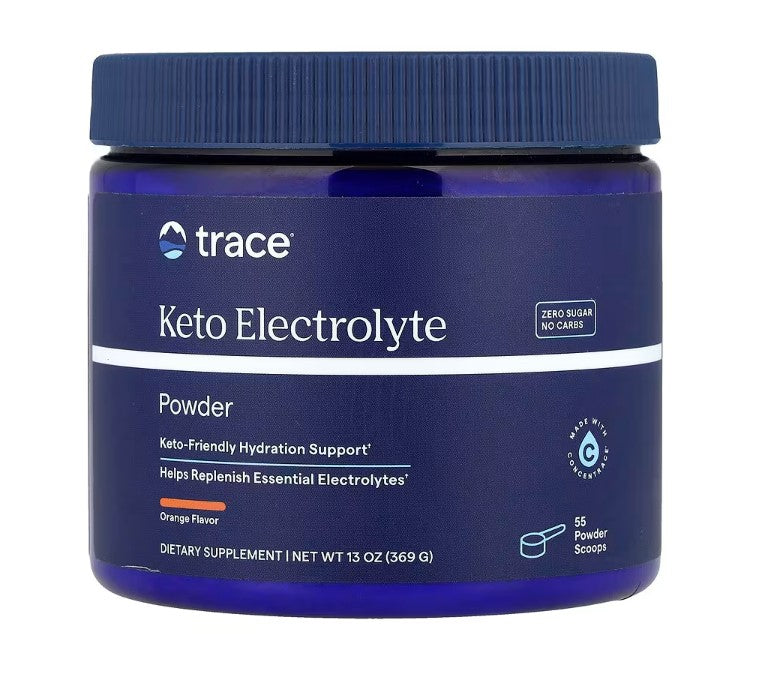 Keto Electrolyte Powder, Orange - 369 grams - Trace Minerals
