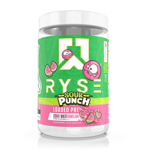 Loaded Pre, Sour Punch Sour Watermelon - 435 grams - RYSE