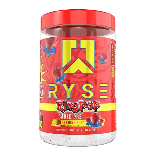 Loaded Pre, Cherry Ring Pop (EAN 810137321035) - 420 grams - RYSE