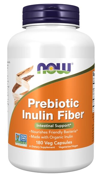 Prebiotic Inulin Fiber - 180 vcaps - NOW Foods