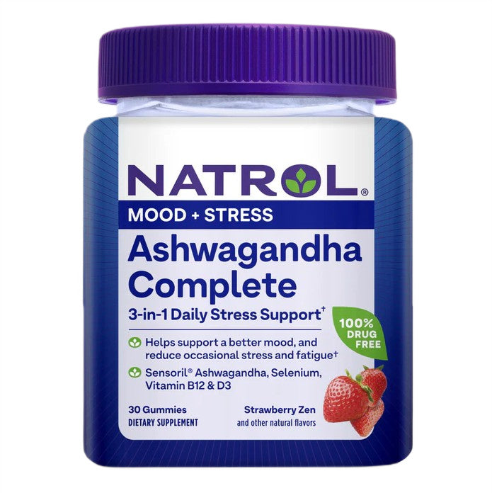Ashwagandha Complete, Strawberry Zen - 30 gummies - Natrol