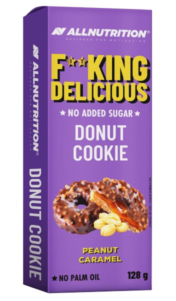 Fitking Delicious Donut Cookie, Peanut Caramel - 128 grams - Allnutrition