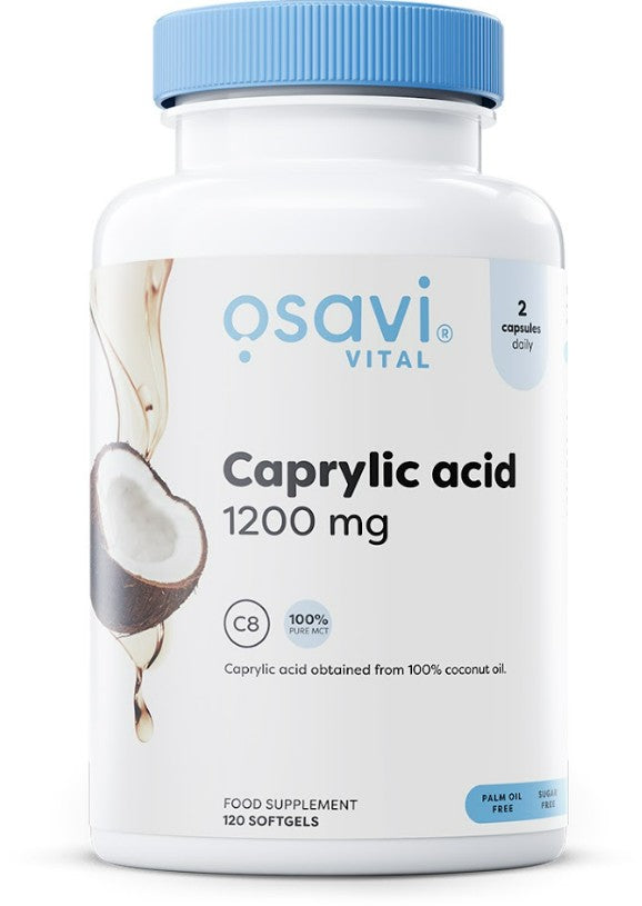 Caprylic Acid, 1200mg - 120 softgels - Osavi