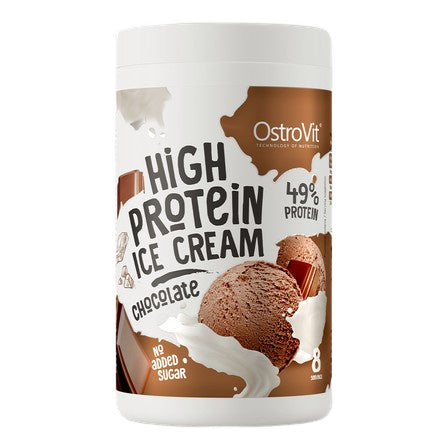 High Protein Ice Cream, Chocolate - 400 grams - OstroVit