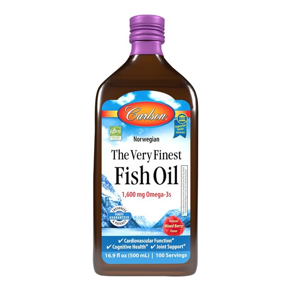 The Very Finest Fish Oil, Mixed Berry - 500 ml. - Carlson Labs
