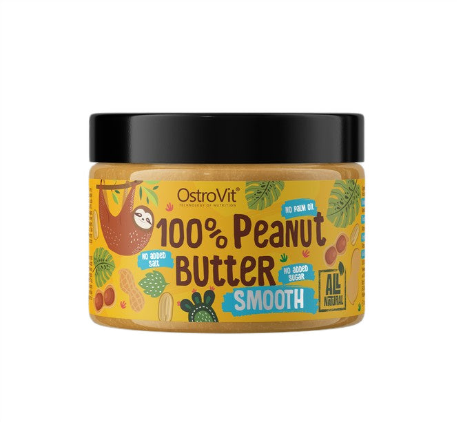 100% Peanut Butter, Smooth - 500 grams - OstroVit