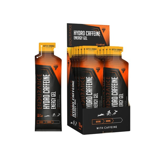Endurance Hydro Caffeine Energy Gel, Bitter Orange - 12 x 60 ml. - Trec Nutrition
