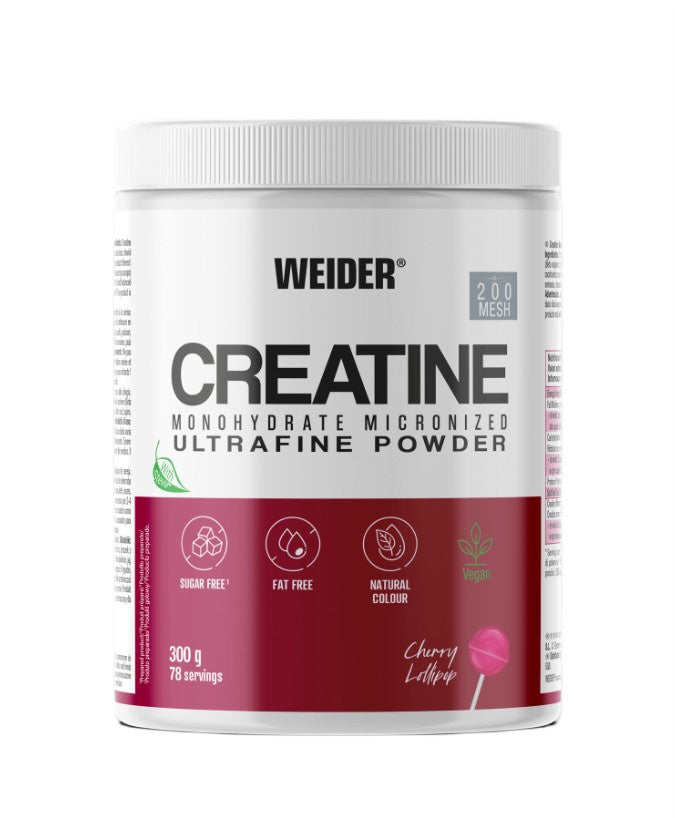 Creatine Monohydrate Micronized, Cherry Lollipop - 300 grams - Weider