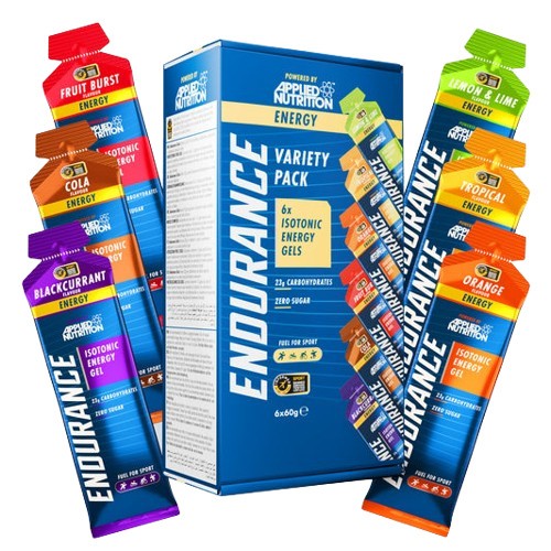 Endurance Isotonic Energy Gel, Variety Pack - 6 x 60g - Applied Nutrition