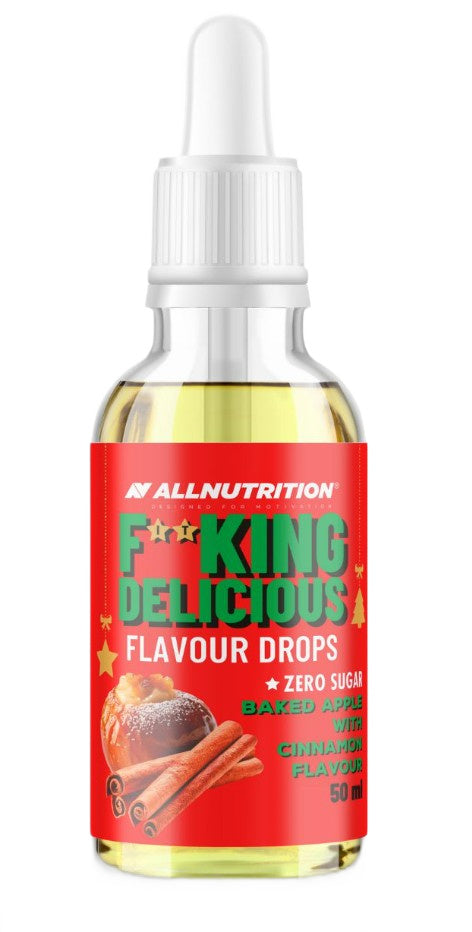 Fitking Delicious Flavour Drops, Baked Apple with Cinnamon - 50 ml. - Allnutrition