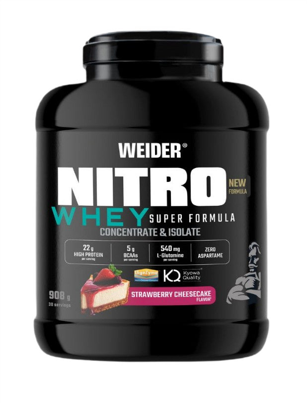 Nitro Whey Super Formula, Strawberry Cheesecake - 908 grams - Weider