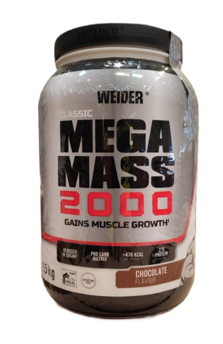 Mega Mass 2000, Chocolate - 1500 grams - Weider