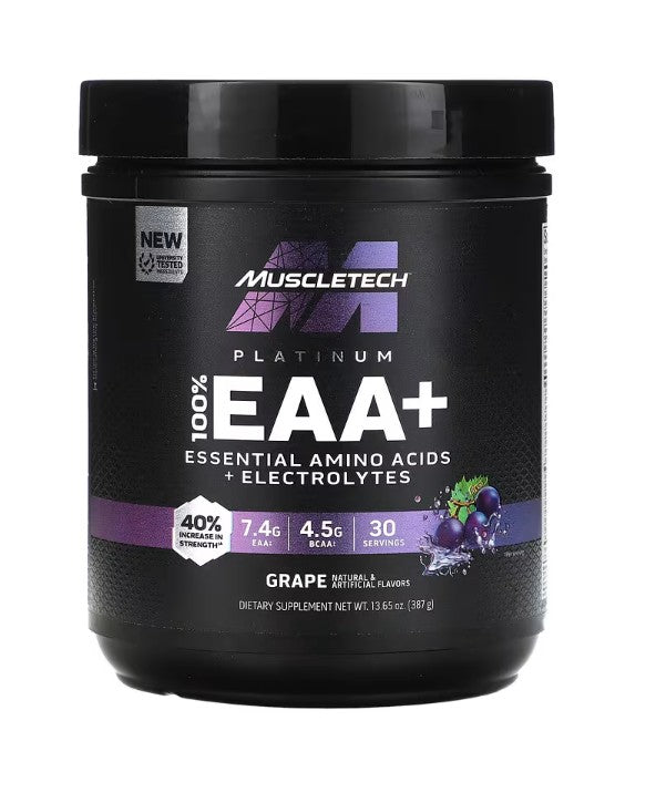 Platinum 100% EAA+, Grape - 387 grams - MuscleTech