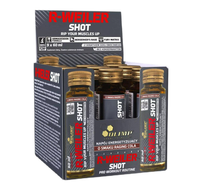 R-Weiler Shot, Raging Cola - 9 x 60 ml. - Olimp Nutrition