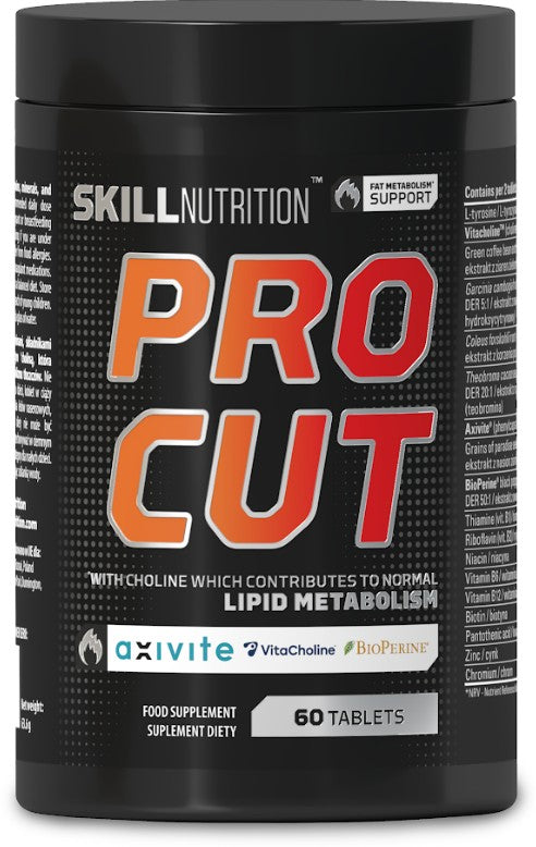 Pro Cut, Fat Metabolism Support - 60 tablets - Skill Nutrition