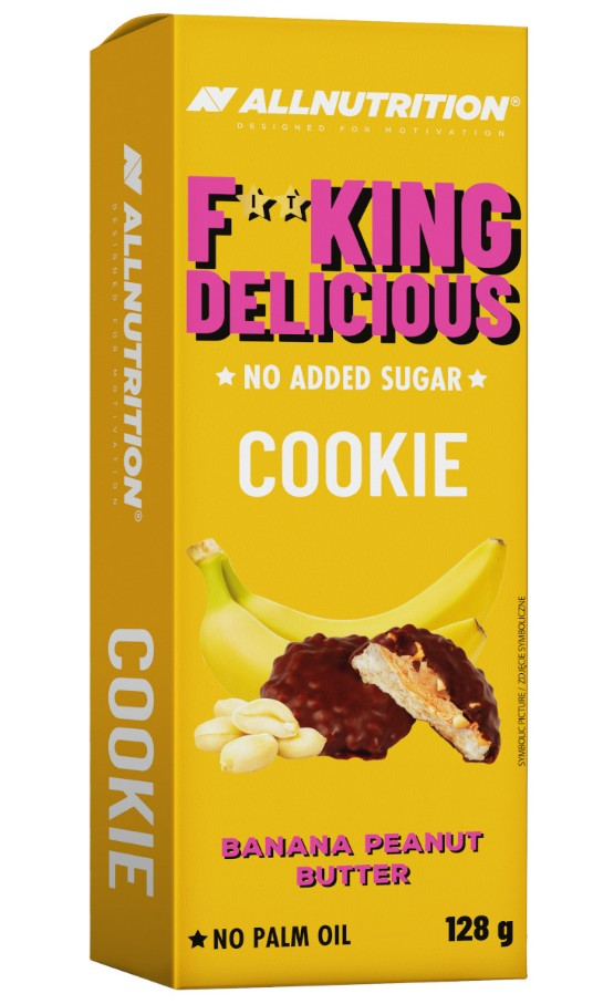 Fitking Delicious Cookie, Banana Peanut Butter - 128 grams - Allnutrition