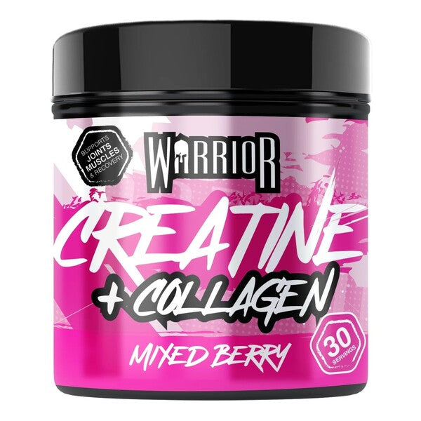 Creatine + Collagen, Mixed Berry - 270 grams - Warrior