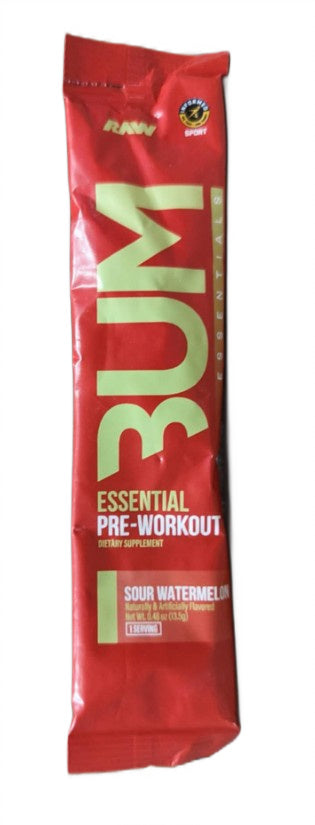 CBUM Essential Pre-Workout, Sour Watermelon - 13.5 grams (1 serving) - Raw Nutrition