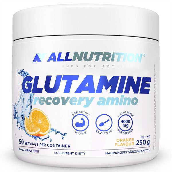 Glutamine Recovery Amino, Orange - 250 grams - Allnutrition