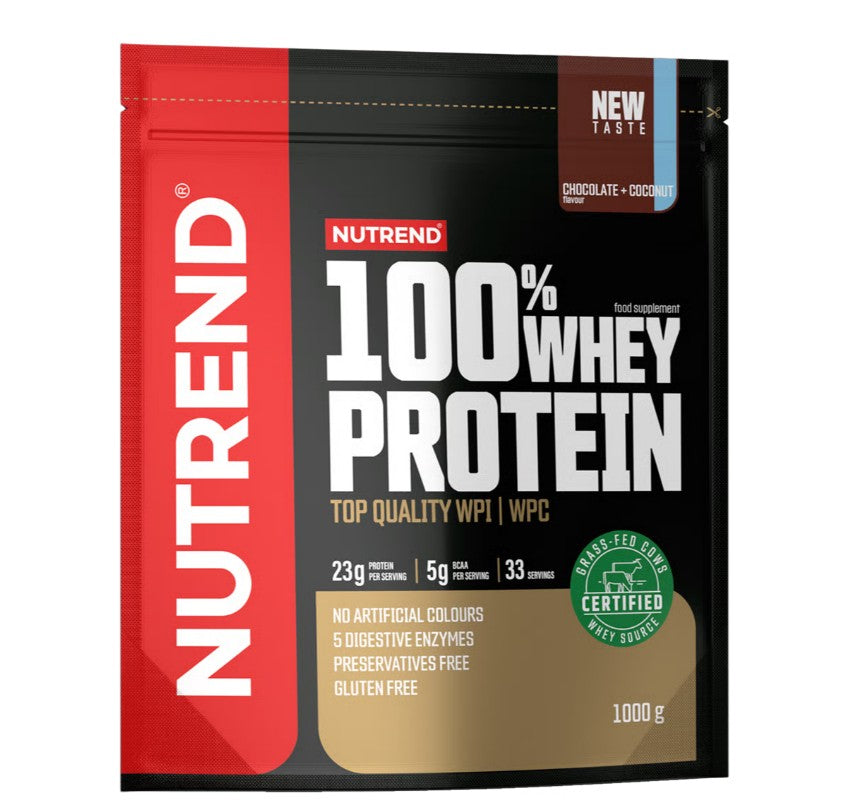 100% Whey Protein, Chocolate + Coconut - 1000 grams - Nutrend