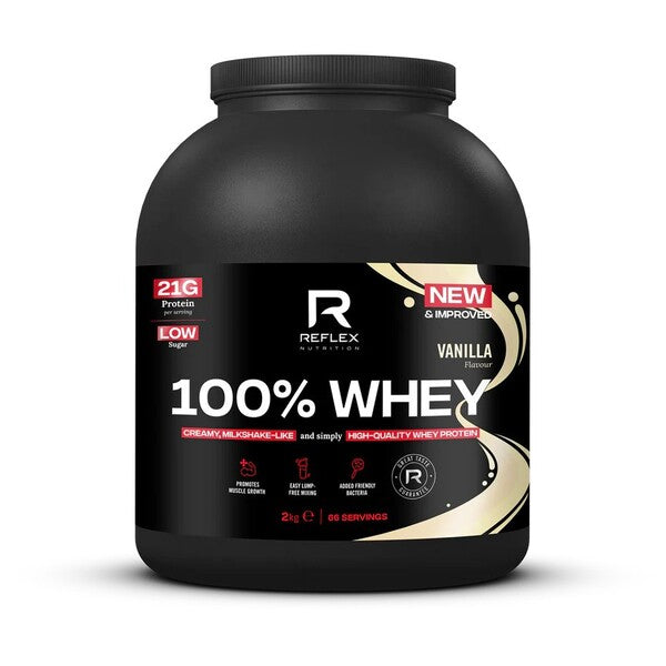 100% Whey, Vanilla - 2000 grams - Reflex Nutrition