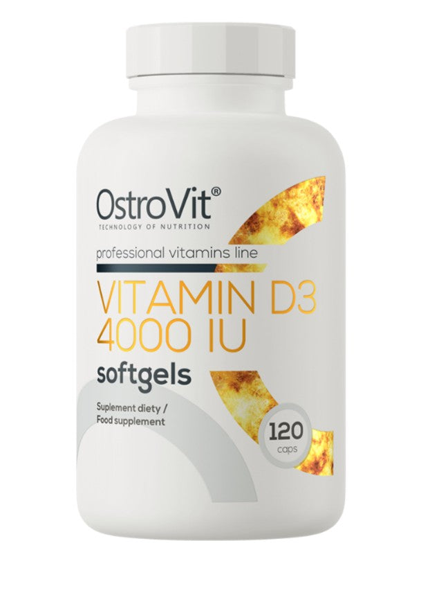 Vitamin D3 4000 - 120 softgels - OstroVit