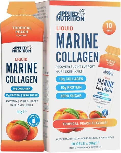 Liquid Marine Collagen, Tropical Peach - 10 x 30g - Applied Nutrition