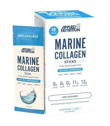 Marine Collagen Sticks, Unflavoured - 10 x 12g - Applied Nutrition