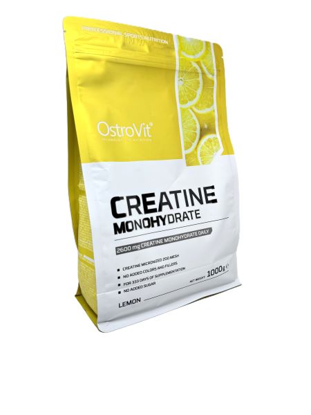 Creatine Monohydrate, Lemon - 1000 grams - OstroVit