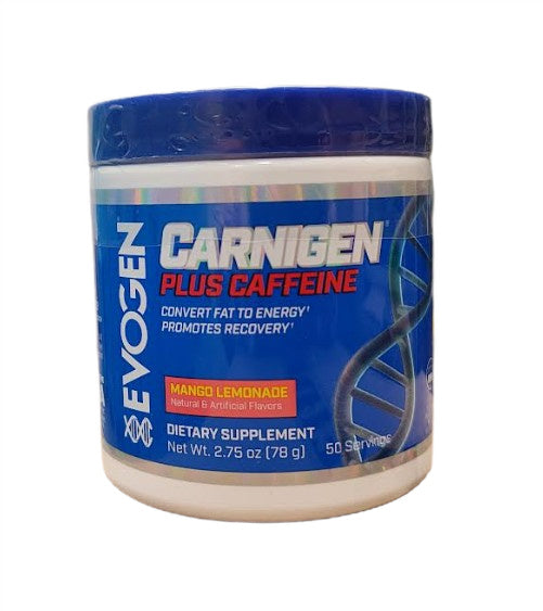 Carnigen Plus Caffeine, Mango Lemonade - 78 grams - Evogen