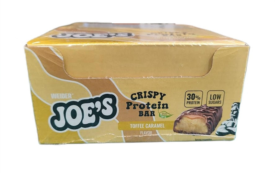 Joe's Crispy Protein Bar, Toffee Caramel - 12 x 50g - Weider