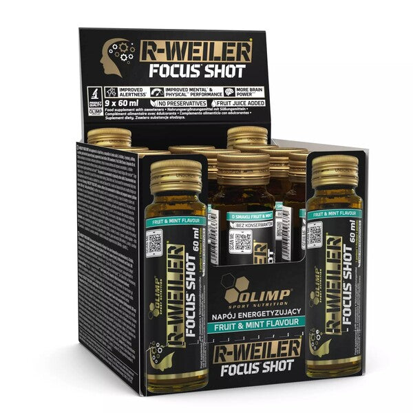 R-Weiler Focus Shot, Fruit & Mint - 9 x 60 ml. - Olimp Nutrition