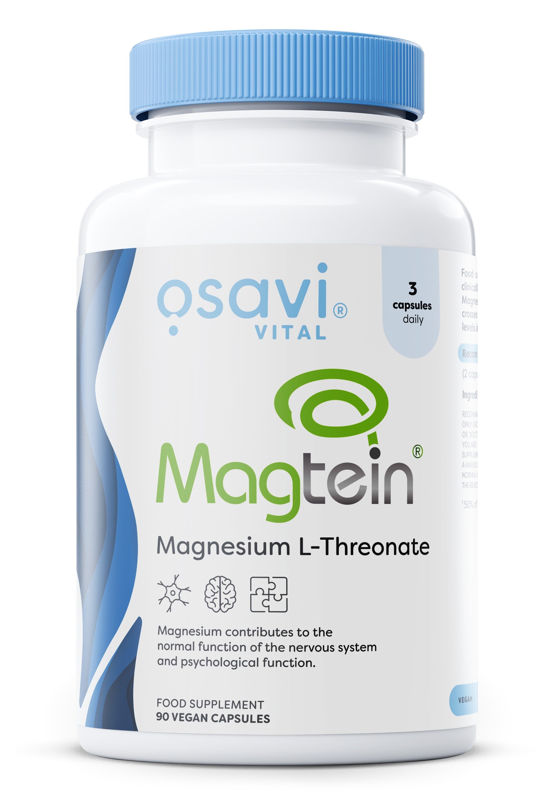 Magtein Magnesium L-threonate - 90 vegan caps - Osavi