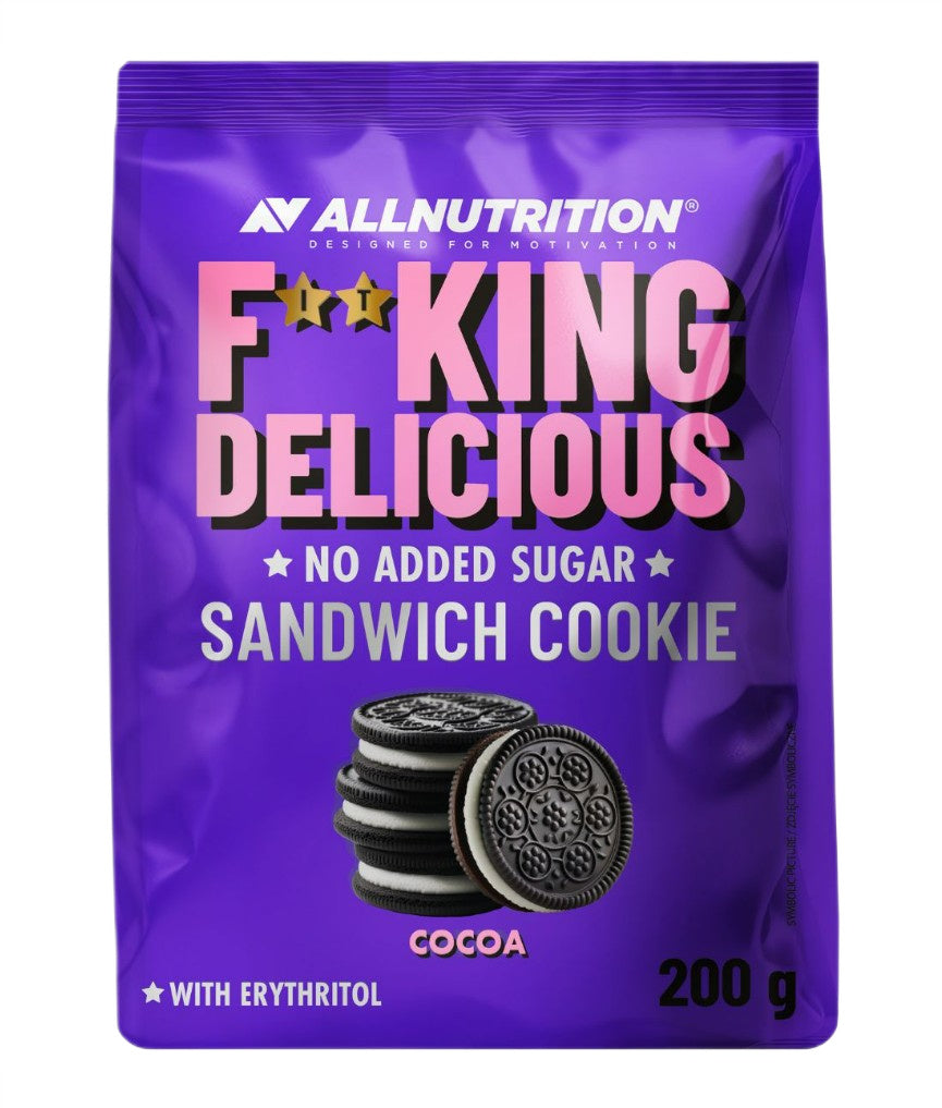 Fitking Delicious Sandwich Cookie, Cocoa - 200 grams - Allnutrition