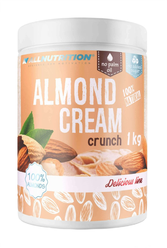 Almond Cream, Crunch - 1000 grams - Allnutrition