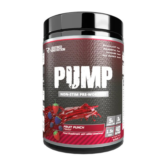 Pump Non-Stim, Fruit Punch - 500 grams - Refined Nutrition