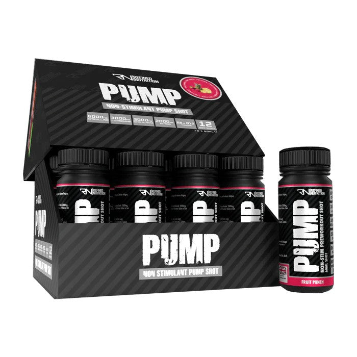 Pump Non-Stim Shot, Fruit Punch - 12 x 60 ml. - Refined Nutrition