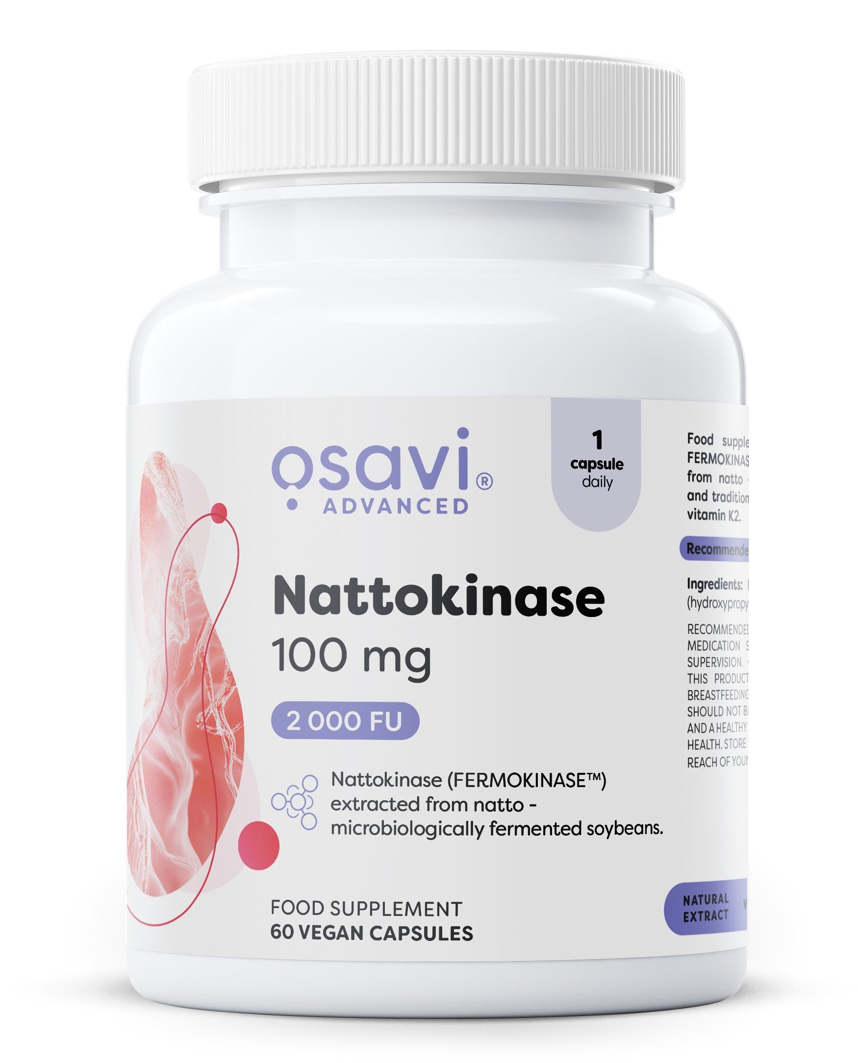 Nattokinase, 100mg - 60 vegan caps - Osavi