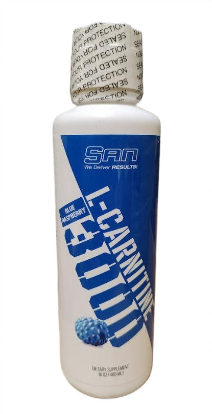 L-Carnitine 3000, Blue Raspberry - 465 ml. - SAN