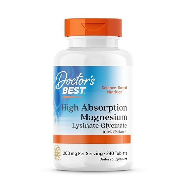 High Absorption Magnesium, 200mg - 240 tablets - Doctor's Best