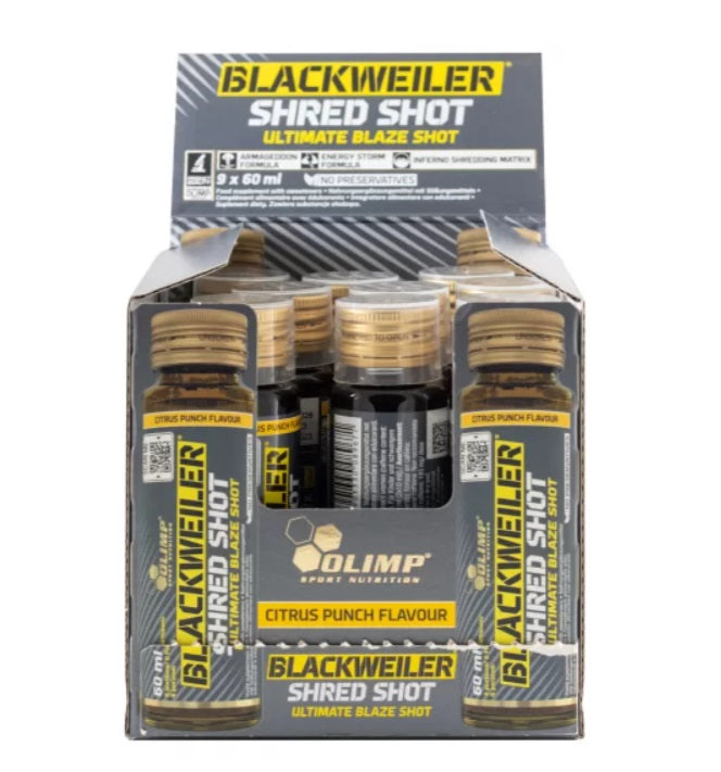 Blackweiler Shred Shot, Citrus Punch - 9 x 60 ml. - Olimp Nutrition