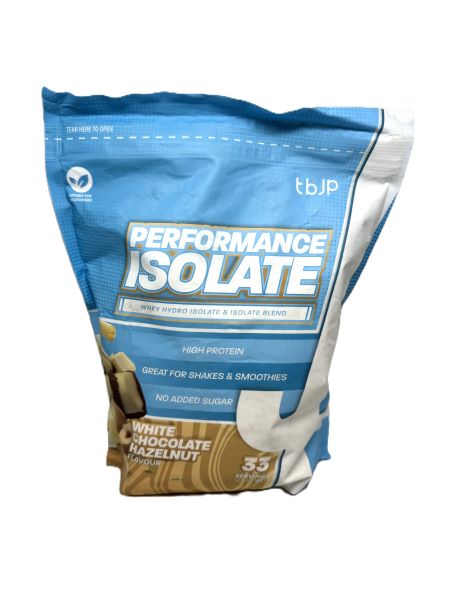 Performance Isolate, White Chocolate Hazelnut - 1000 grams - Trained by JP