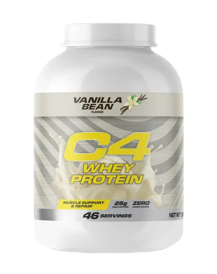 C4 Whey Protein, Vanilla Bean - 1587 grams - Cellucor