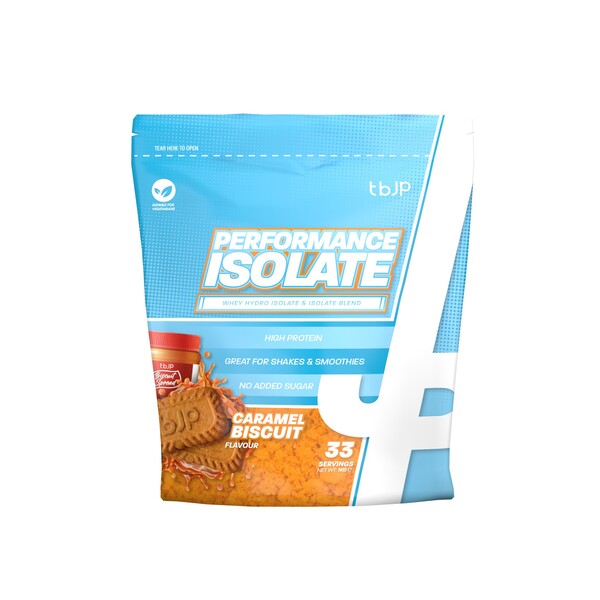 Performance Isolate, Caramel & Biscuit - 1000 grams - Trained by JP
