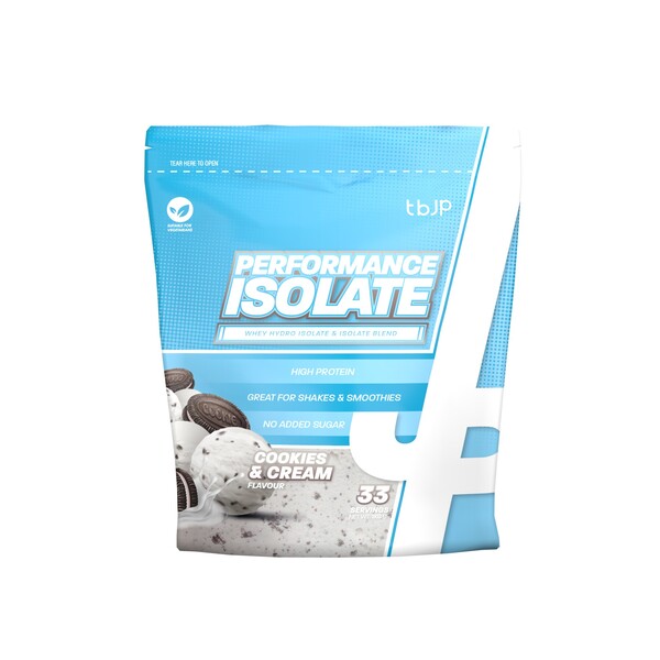 Performance Isolate, Cookies & Cream - 1000 grams - Trained by JP